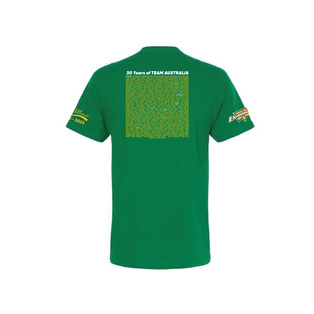 Auroras Womens National Team Commemorative Name Shirt Green
