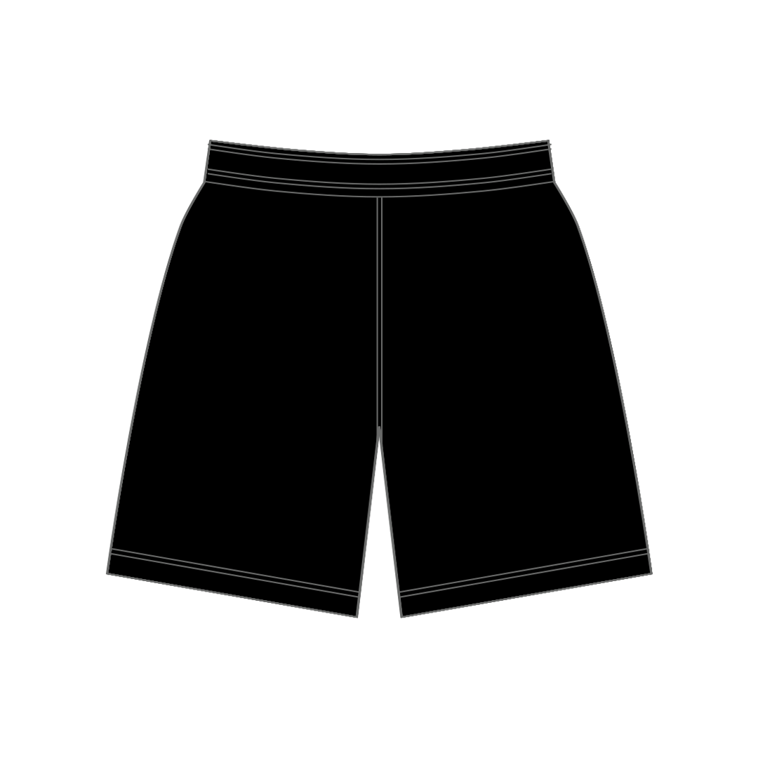 Auroras Universal Black Shorts Mens Unisex