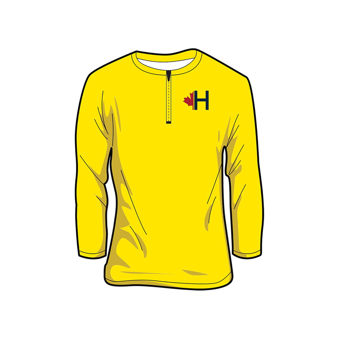 HBC Mens High Vis Quarter ZIP