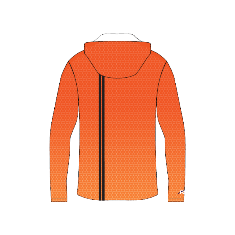 Ridley Grad Orange Sublimated Lightweight Sun Hoodie Mens
