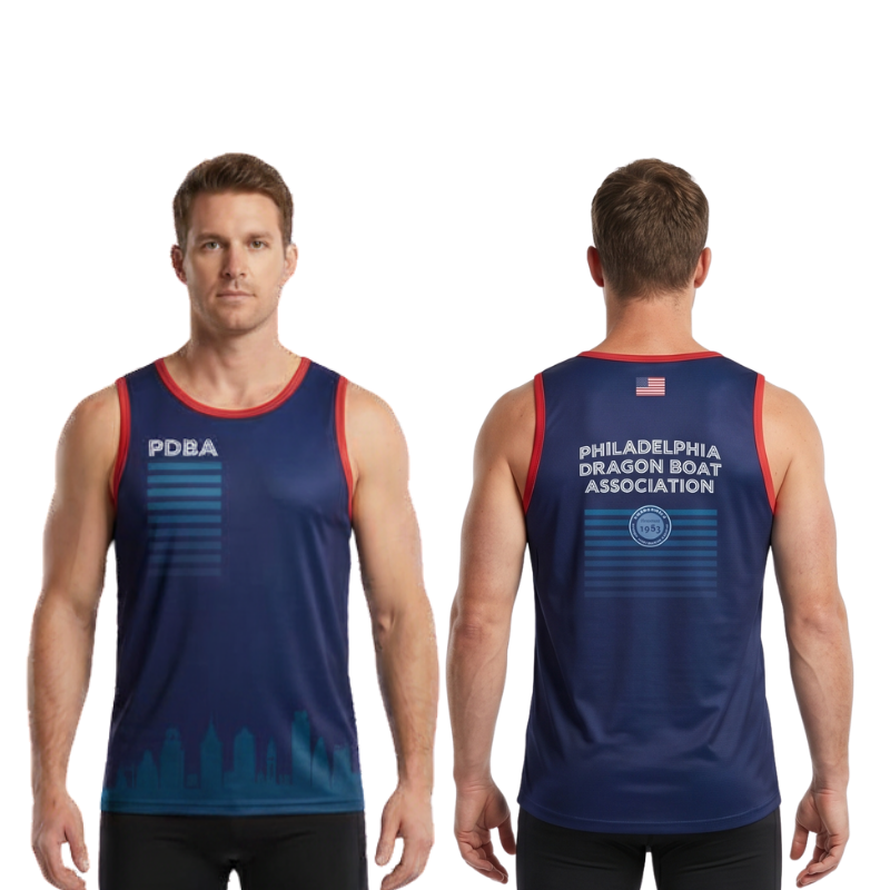 PDBA Racing Sleeveless Classic Loose Fit Mens