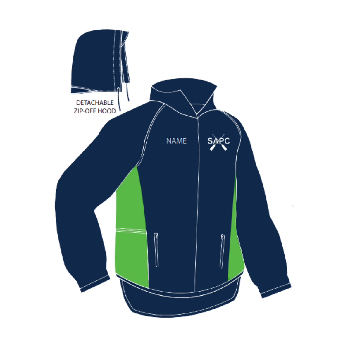 Saint Andrews Unisex Full Zip Catch Windshell Jacket