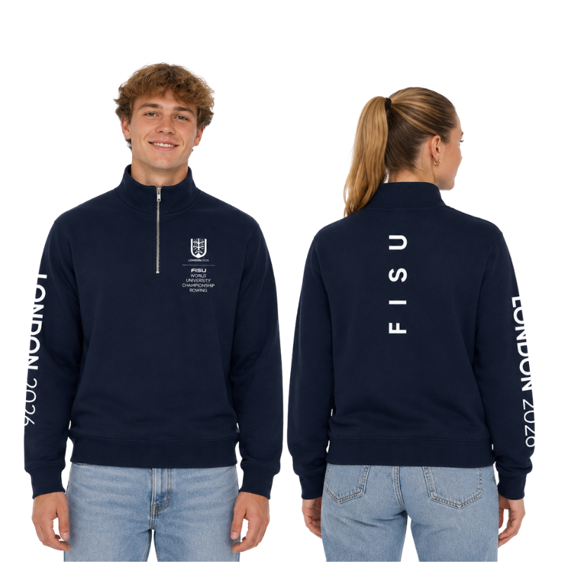 FISU Unisex 1/4 Zip Sweatshirt