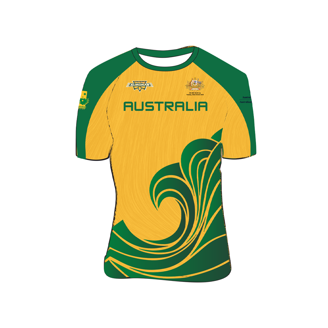 AUSDBF 4th IDBF WC Mens Unisex Sublimated Shortsleeve