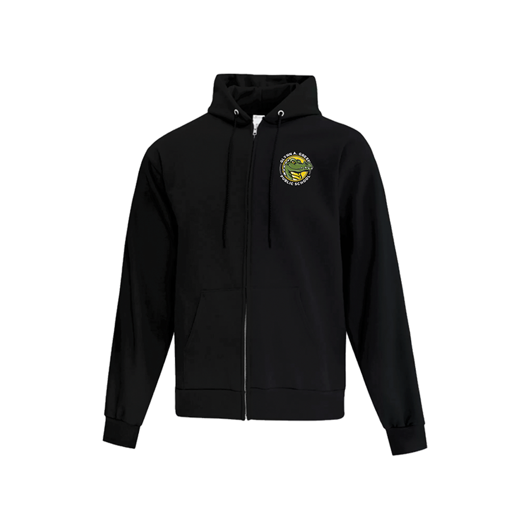 Glynn A Green Full-Zip Hoodie Youth Unisex