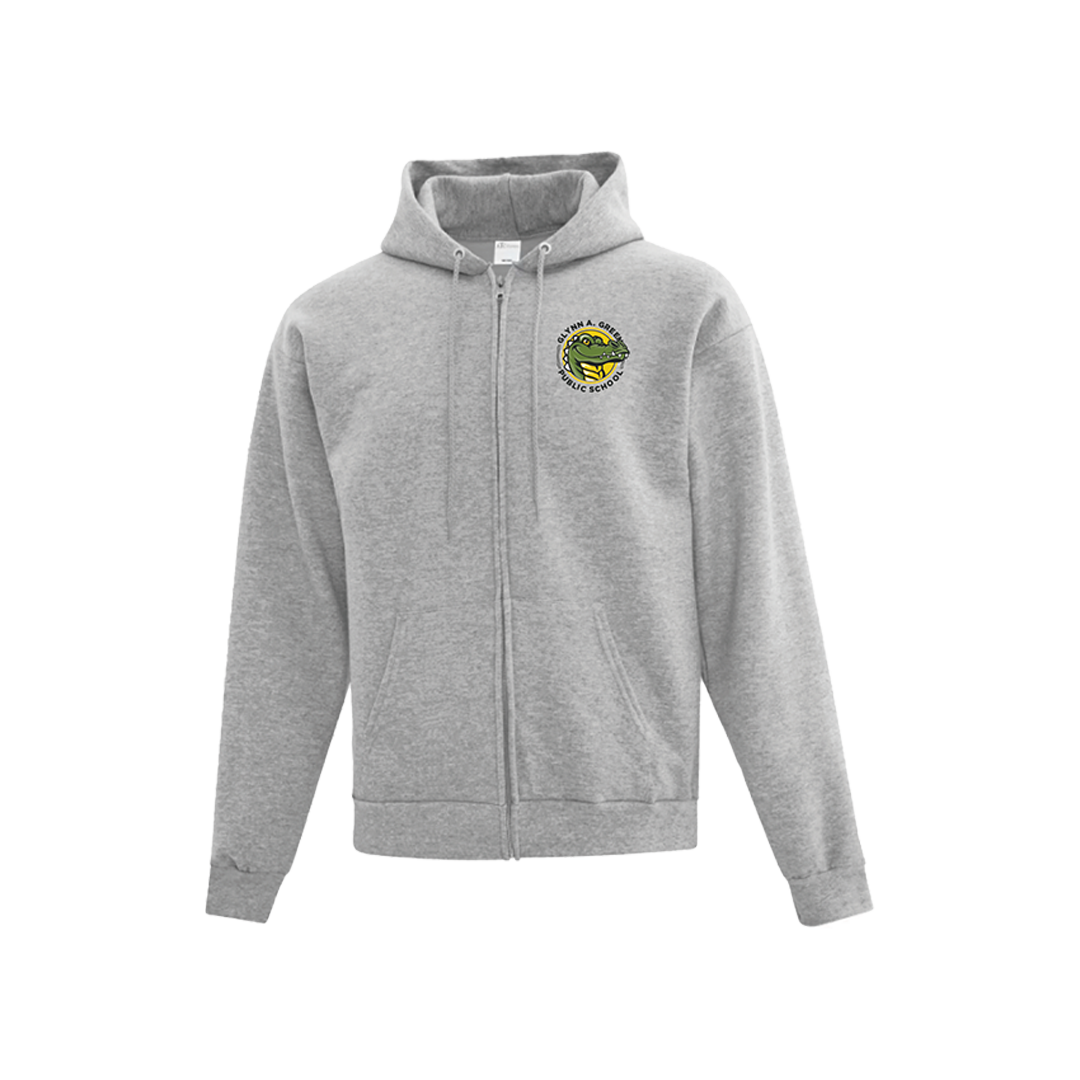 Glynn A Green Full-Zip Hoodie Youth Unisex