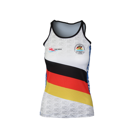 IDBF Brandenburg 2025 Victory Stripes Racerback Tank Women