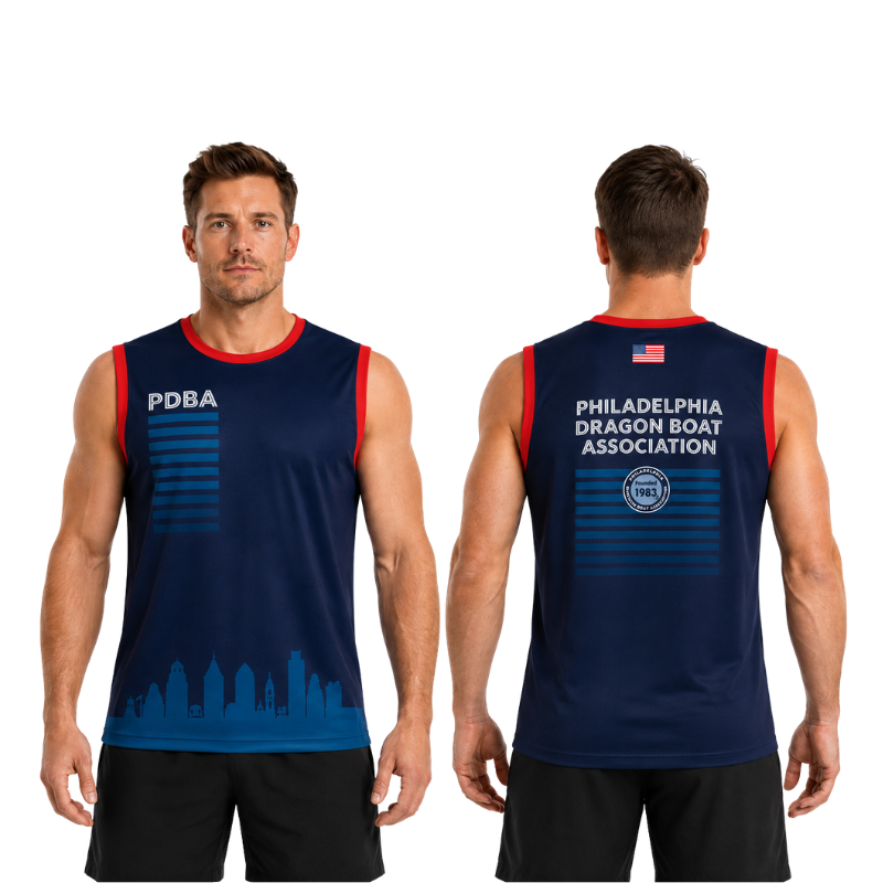 PDBA Racing Sleeveless Race Fit Form Fit Mens