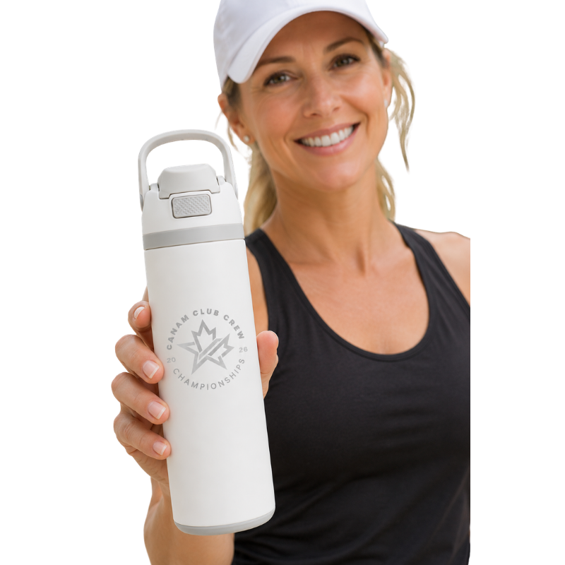 CANAM Stainless Flip Straw Bottle